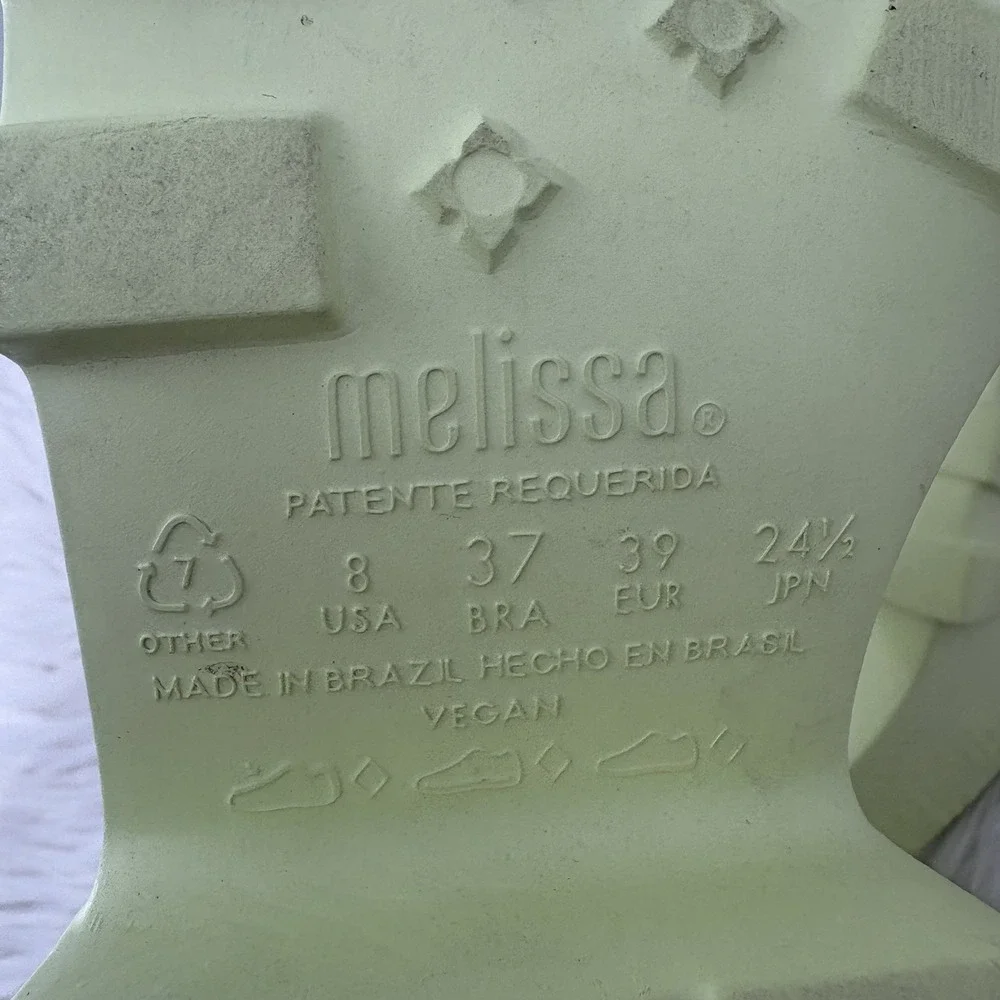 Melissa Megan Platform Fisherman Heels Lime Yellow‎ Size 8